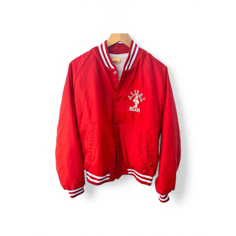 Allis-Chalmers Coats, Jackets & Vests Vintage Bears Varsity Jacket Mens L Red
